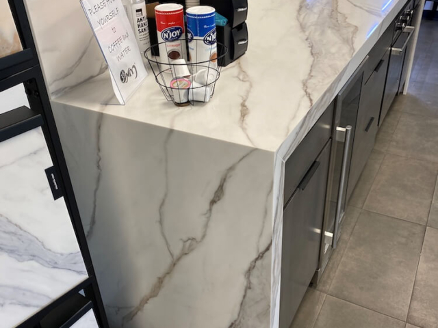 Calacatta Verona KY Showroom Coffee Bar 2